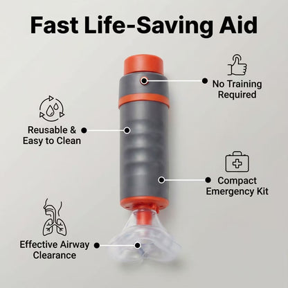 Anti-choking first aid artifact Breathir